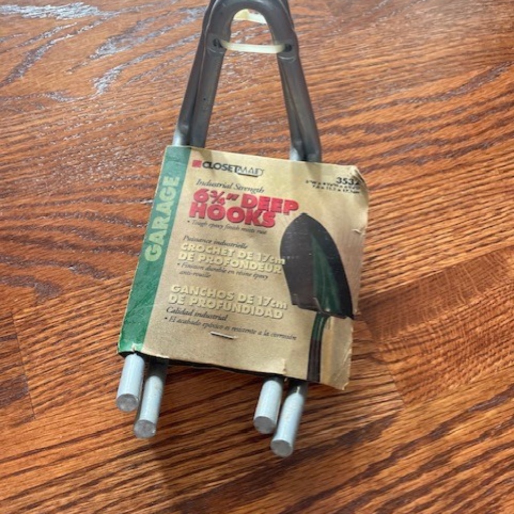 Heavy Duty Garage Wall Hooks Tool Hangers 6.75 Inch ClosetMaid New